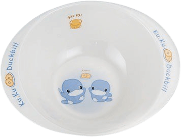 Chén ăn cho bé có tay cầm melamine Kuku KU3002