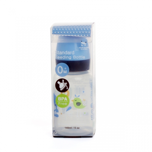 Bình sữa Kuku nhựa PP BPA Free cổ hẹp 140ml (KU5927A, Xanh)