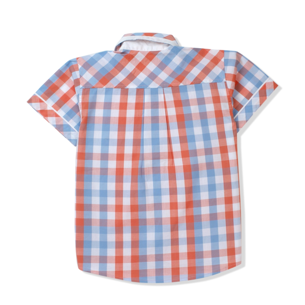 Áo vải bé trai tay ngắn Concung B077026 Cam