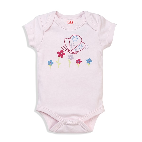 Set 3 body bé gái ngắn CF I117008 Trắng