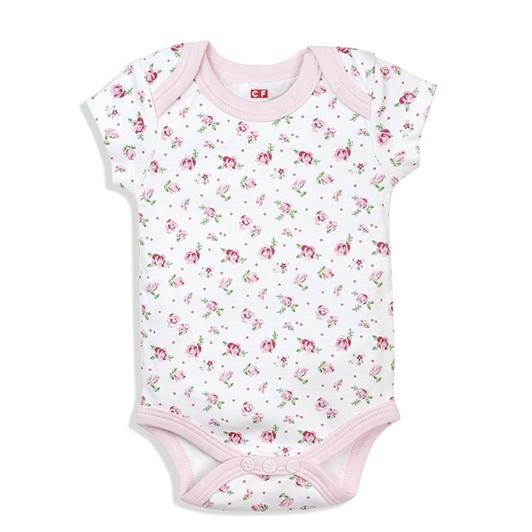 Set 3 body bé gái ngắn CF I117008 Trắng