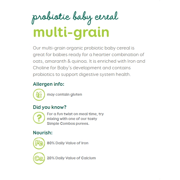 Thực phẩm bổ sung HAPPYBABY ORGANIC BABY CEREAL MULTI-GRAIN