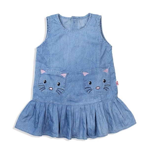 Đầm jeans bé gái CF G127050 Xanh jean