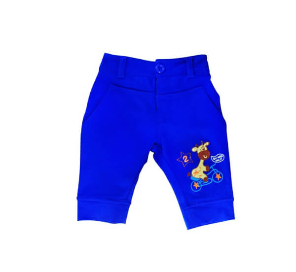 Quần thun lửng bé trai thêu hưu_xanh lá