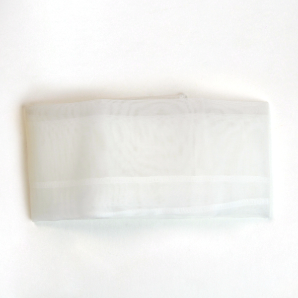 Khăn Voan có viền Trắng_ Xanh