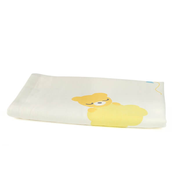 Khăn lông Mollis 60*120 - màu xanh,vải mùng 2 lớp,B581