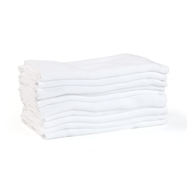 Khăn sữa Organic cao cấp Mollis P777 10 cái/hộp (màu trắng)