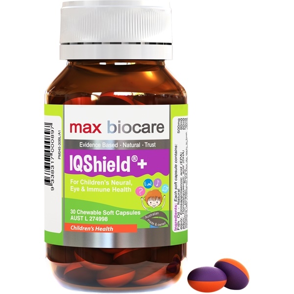 Thực phẩm bảo vệ sức khỏe IQShield+, Max Biocare, 30 viên