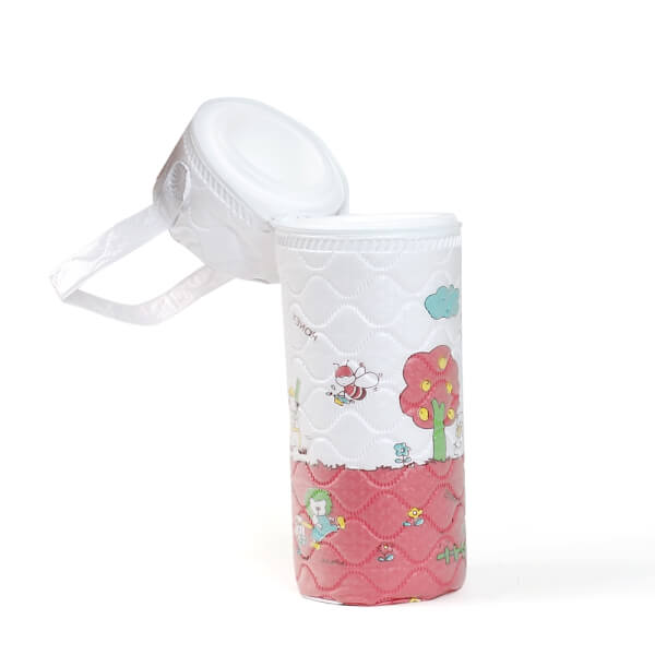 Bình ủ sữa chiếc nhựa tròn trắng Jiading (0517) (giao màu ngẫu nhiên)