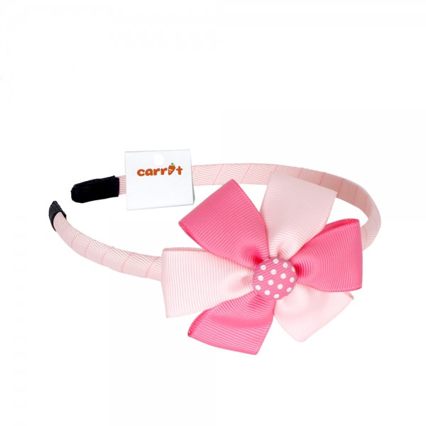 Cài tóc bé gái hoa sáu cánh phối hai màu