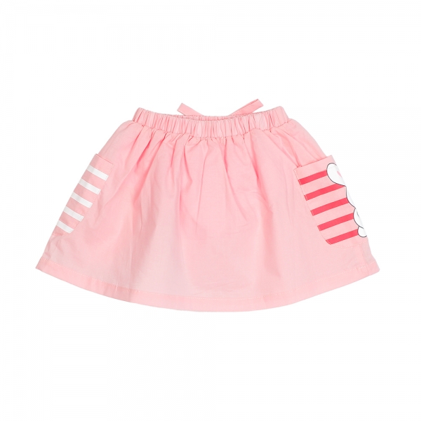 Chân váy bé gái túi sọc in thỏ