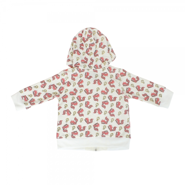 Áo khoác thun bé gái in mèo