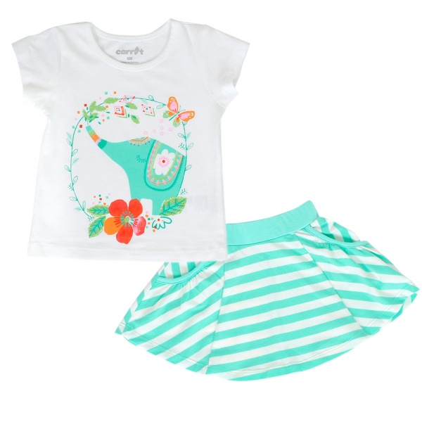 Bộ thun bé gái tay ngắn G105006