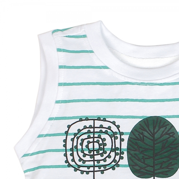 Áo thun bé trai sát nách Carrot B125011