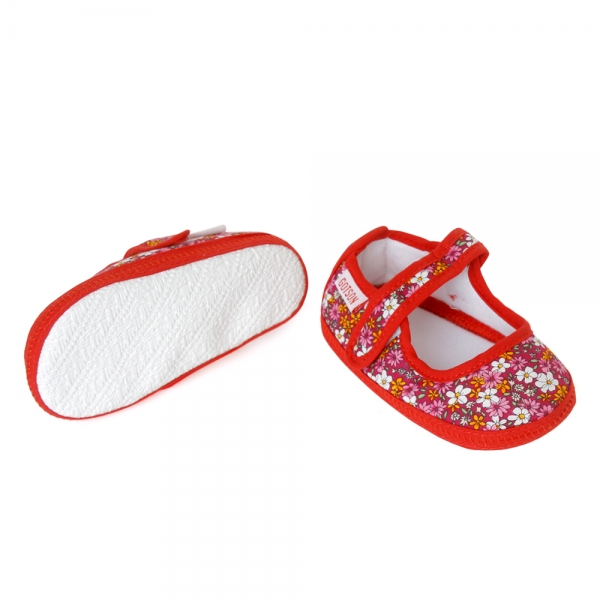 Giày tập đi bé gái S125025, Đỏ