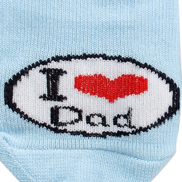 Vớ sơ sinh I love Dad, Xanh