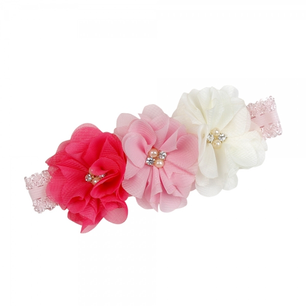 Băng đô thun ren Carrot A016031, Hồng