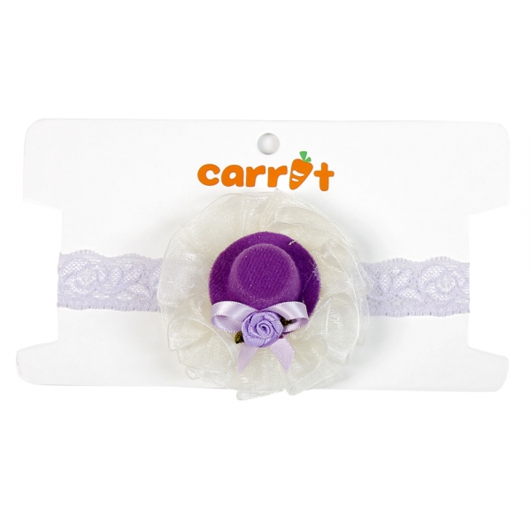 Băng đô ren Carrot A016026, Tím