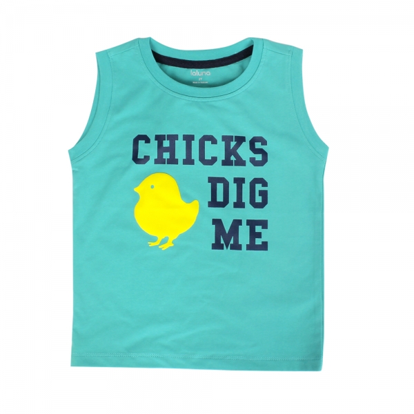 Áo thun bé trai sát nách Laluna B056022