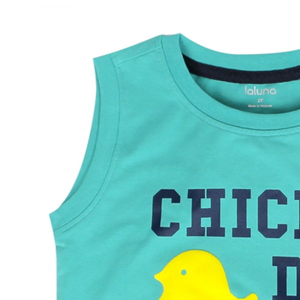 Áo thun bé trai sát nách Laluna B056022