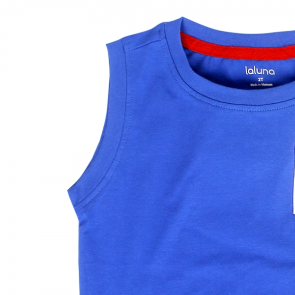 Áo thun bé trai sát nách Laluna B056023