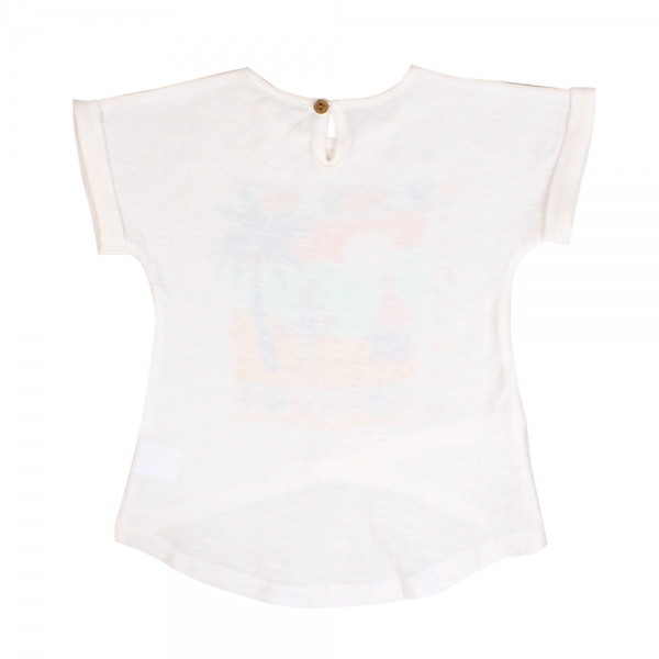 Áo thun bé gái tay ngắn Laluna G096004