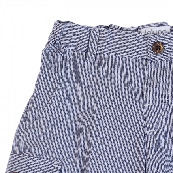 Quần jeans bé trai ngắn Laluna B106002