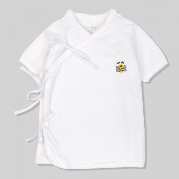 Set 2 Áo cột dây tay ngắn Concung CR Trắng