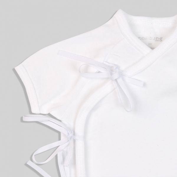 Set 2 Áo cột dây tay ngắn Concung CR Trắng