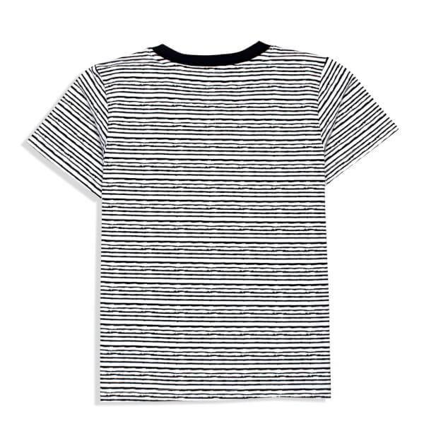 Áo thun bé trai tay ngắn CF G018081 sọc xanh đen