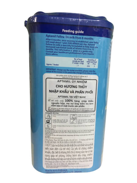 Sữa Aptamil Anh số 2 900g (6-12 tháng)