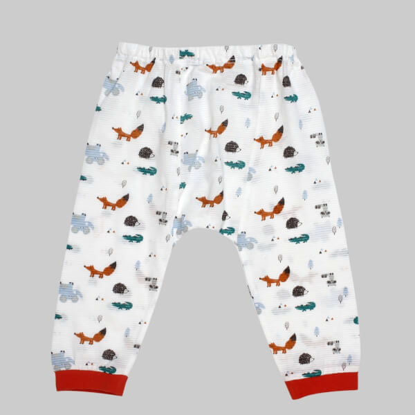 Bộ thun bé trai dài CF B068004 Trắng