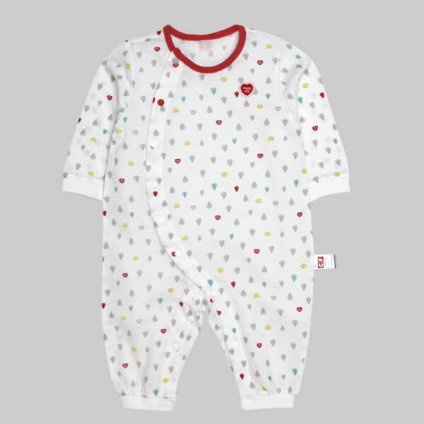 Body bé gái dài CF G068003 Trắng