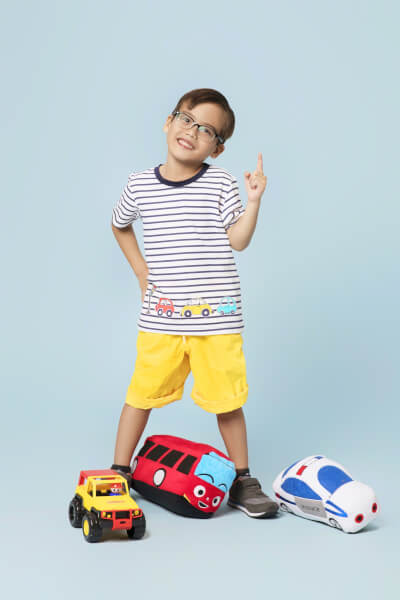 Quần thun bé trai ngắn Laluna B056036