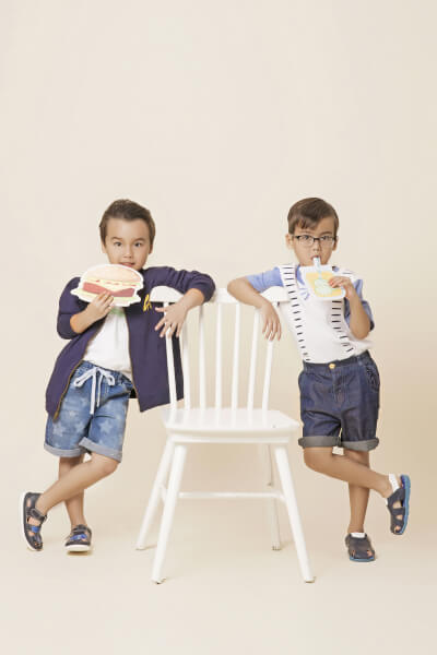 Quần Jeans bé trai ngắn CF B078004 Xanh jean