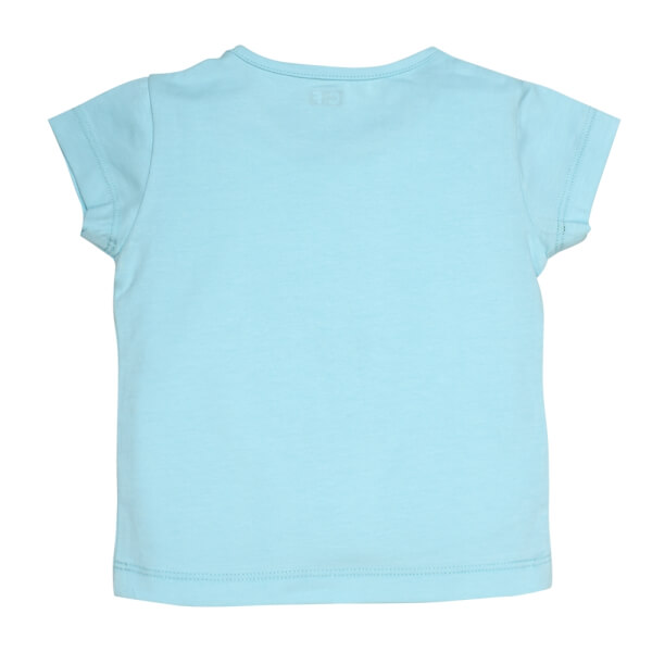 Áo thun bé gái tay ngắn CF G118028 (9M,Xanh)