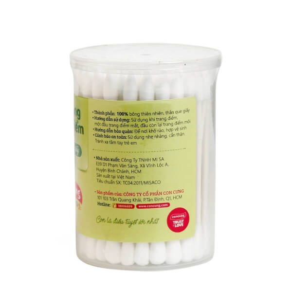 Tăm bông trang điểm ConCung Good 80 que/hộp