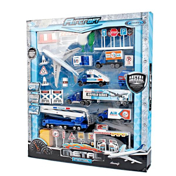 Vỉ xe Diecast lớn chủ đề sân bay - JP2206