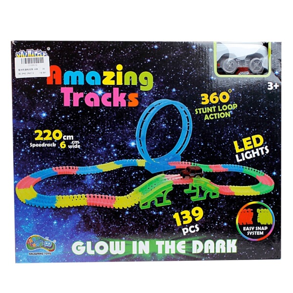 Bộ xe đường ray nhiều màu CY088102 (139pcs)