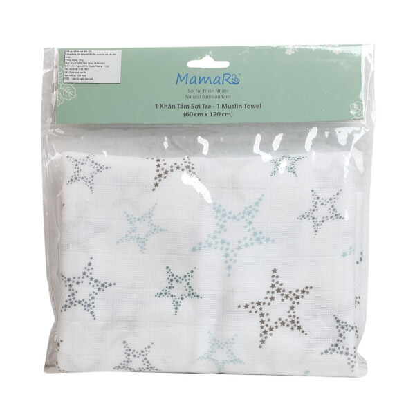 Khăn tắm cho bé Mamaru 60x120cm