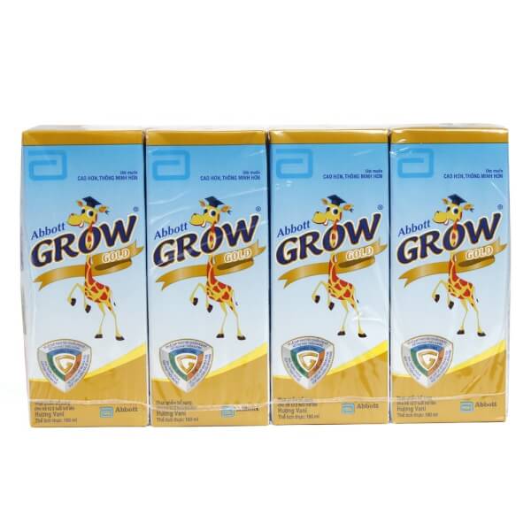 Thực phẩm bổ sung cho trẻ từ 2 tuổi trở lên : Abbott Grow Gold hương vani - Lốc 4 hộp