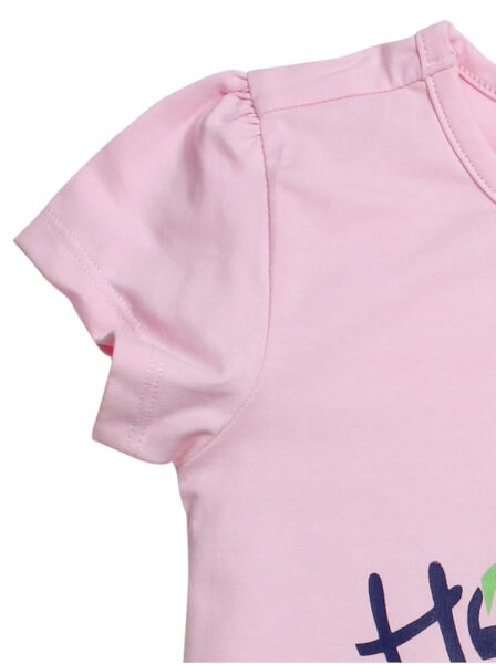 Áo thun bé gái tay ngắn CF G069007 Hồng