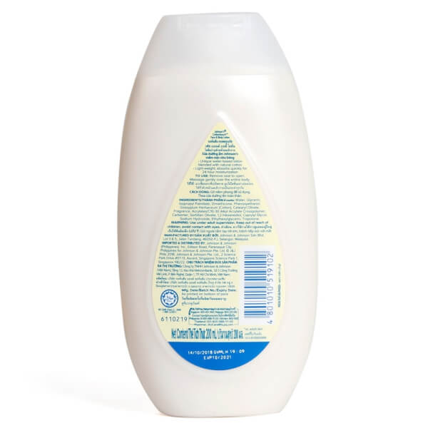 Sữa dưỡng thể dịu nhẹ như bông Johnson