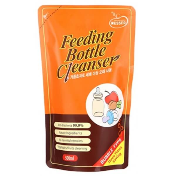 Nước rửa bình sữa Wesser túi bổ sung