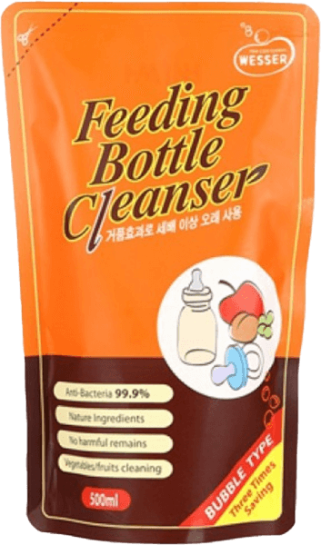 Nước rửa bình sữa Wesser túi bổ sung