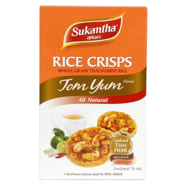 Bánh gạo Thái Jasmine vị Tom Yum, (dạng hộp)