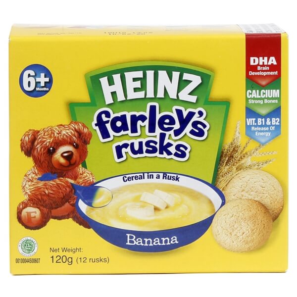 Bánh Qui Dành Cho Trẻ Em Heinz Farley Vị Chuối 120g