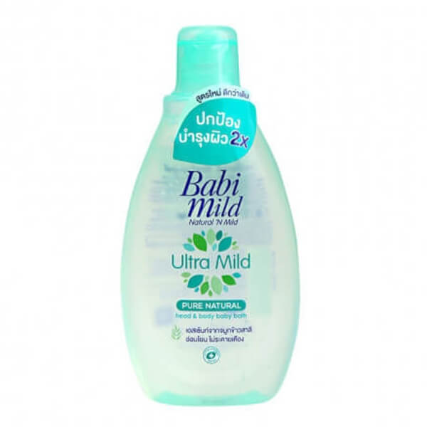 Sữa tắm gội trẻ em Babi Mild Pure natural chai 200ml