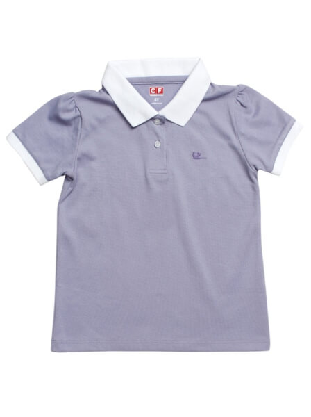 Áo polo bé gái CF G069011 Tím