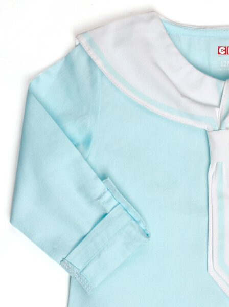 Áo vải bé gái tay dài CF G069021 Xanh